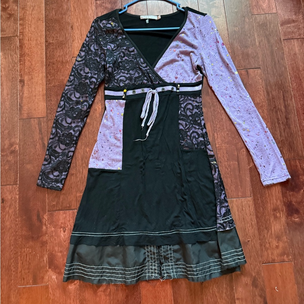 Halloween purple and black dress